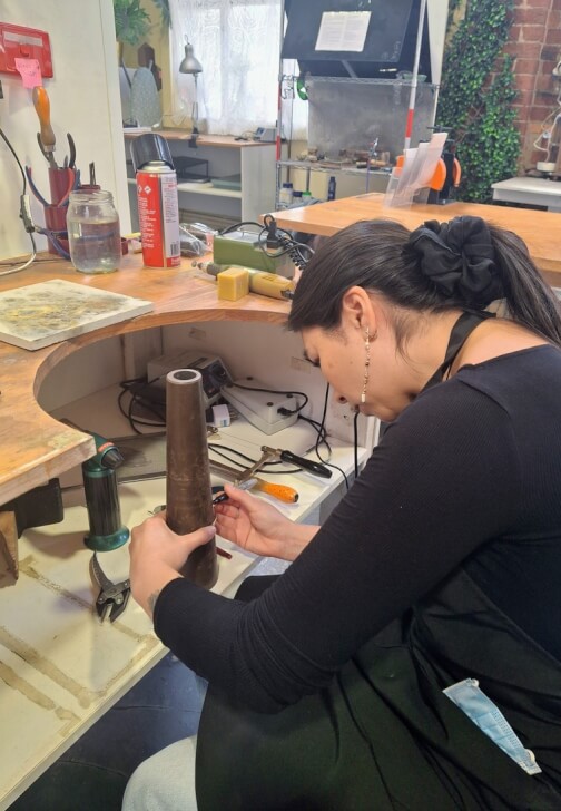 Photo from a jewellery Making class in Fitzroy