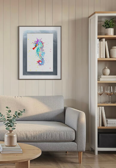 Rainbow Reef Seahorse Watercolour Painting Workshop