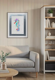 Rainbow Reef Seahorse Watercolour Painting Workshop