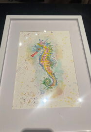 Rainbow Reef Seahorse Watercolour Painting Workshop