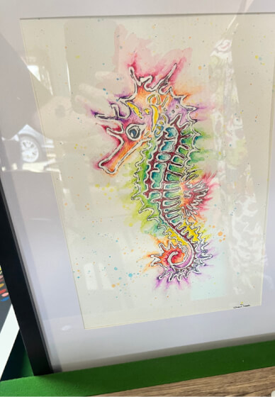 Rainbow Reef Seahorse Watercolour Painting Workshop