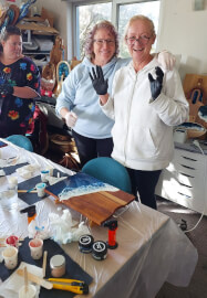 Resin Ocean Wave Cheeseboard Workshop