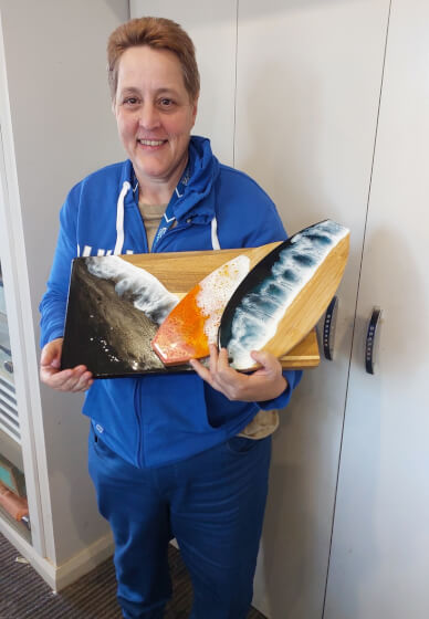 Resin Ocean Wave Cheeseboard Workshop
