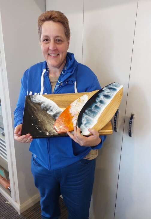 Resin Ocean Wave Cheeseboard Workshop