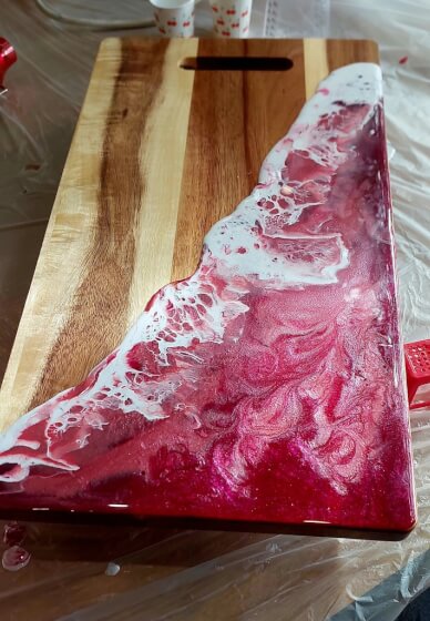 Resin Ocean Wave Cheeseboard Workshop