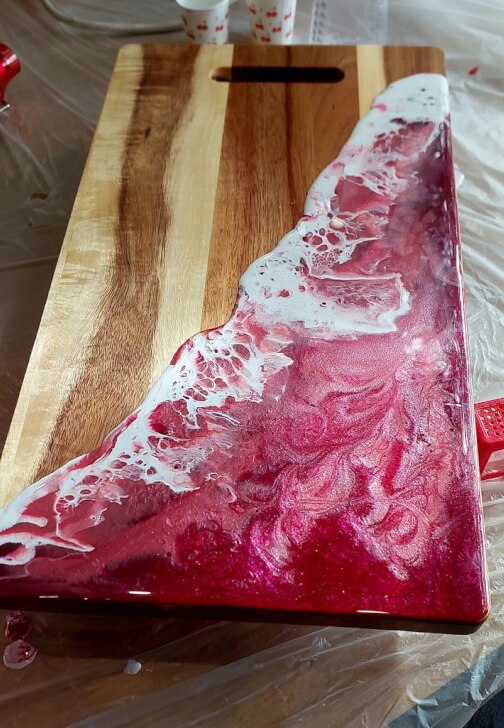 Resin Ocean Wave Cheeseboard Workshop