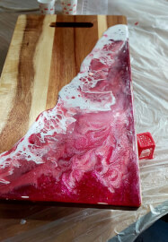 Resin Ocean Wave Cheeseboard Workshop