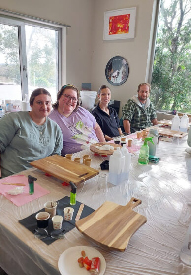 Resin Ocean Wave Cheeseboard Workshop
