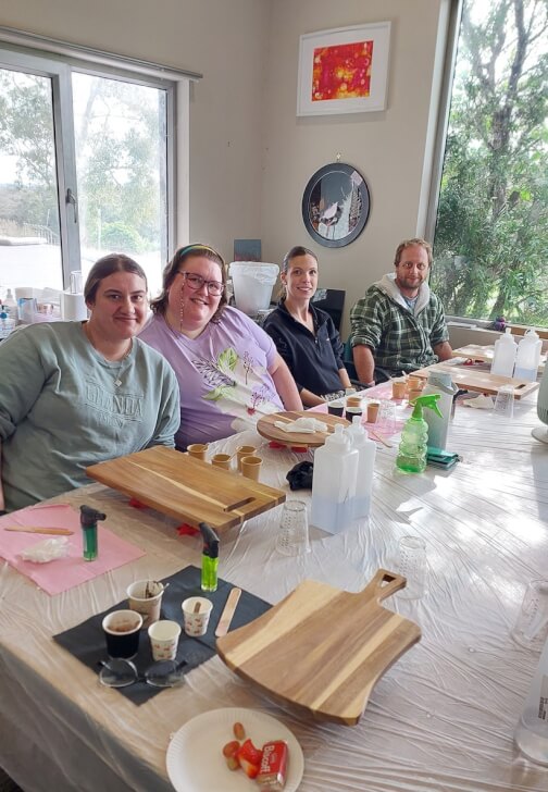 Resin Ocean Wave Cheeseboard Workshop