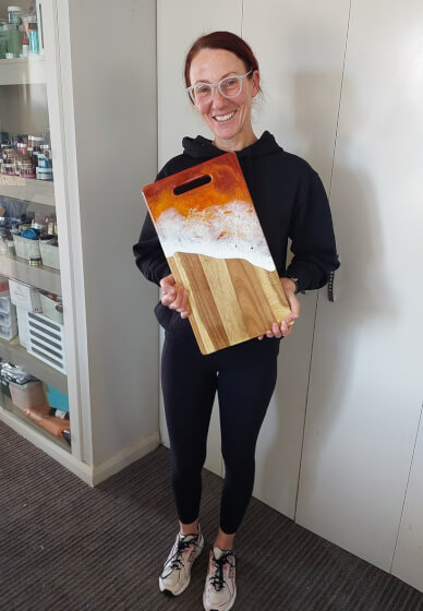 Resin Ocean Wave Cheeseboard Workshop