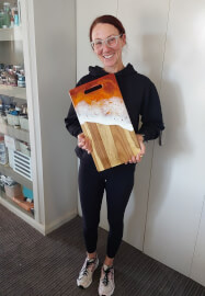 Resin Ocean Wave Cheeseboard Workshop