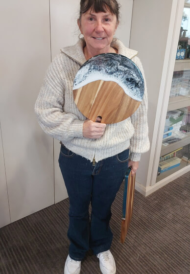Resin Ocean Wave Cheeseboard Workshop