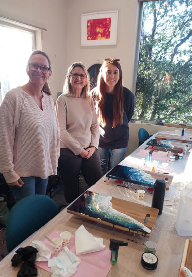 Resin Ocean Wave Cheeseboard Workshop