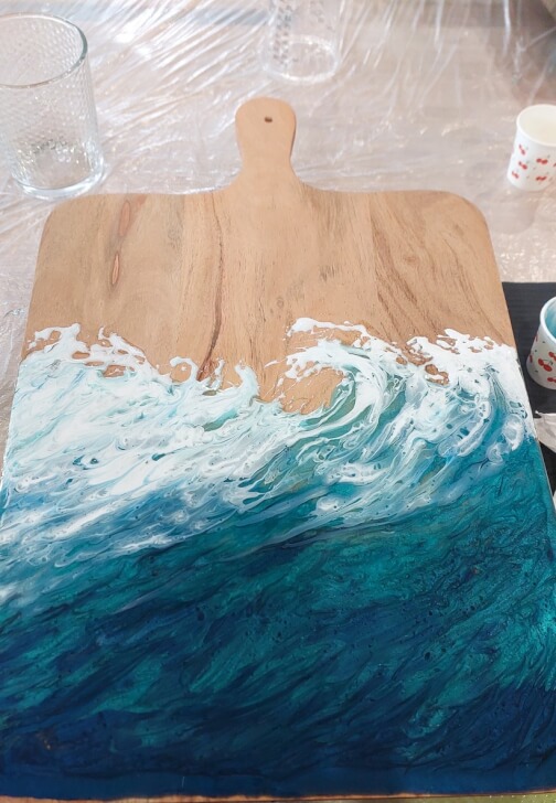 Resin Ocean Wave Cheeseboard Workshop
