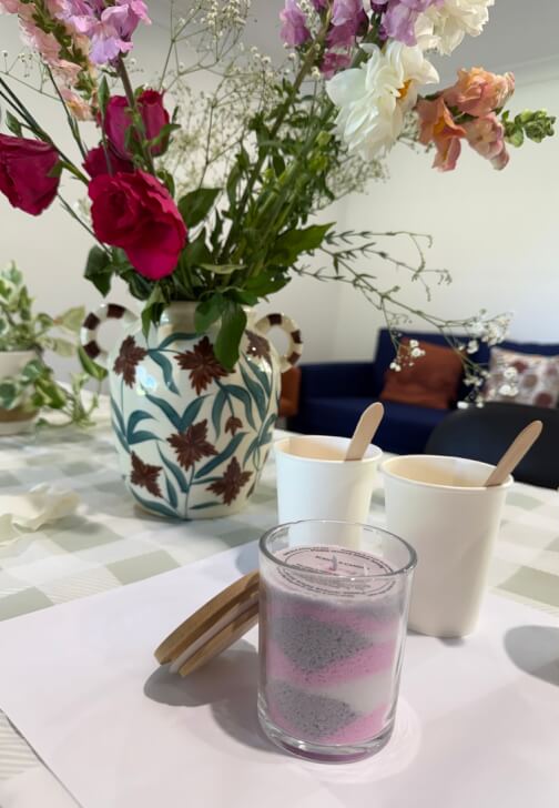 Photo from a candle Making class in Springwood