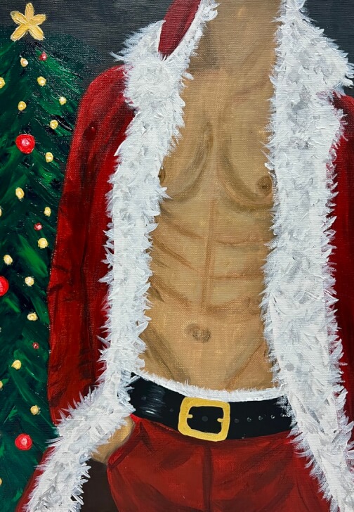 Santa After Dark Paint and Sip Workshop