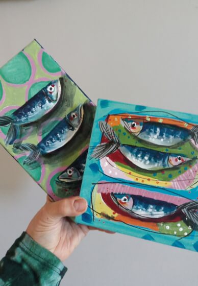 Sardine Painting Class for Beginners
