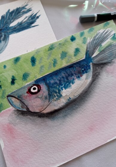 Sardine Painting Class for Beginners