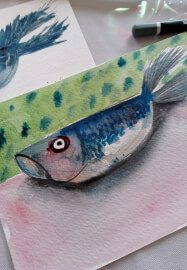 Sardine Painting Class for Beginners
