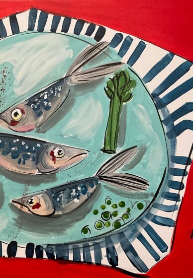 Sardine Painting Class for Beginners