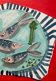 Sardine Painting Class for Beginners
