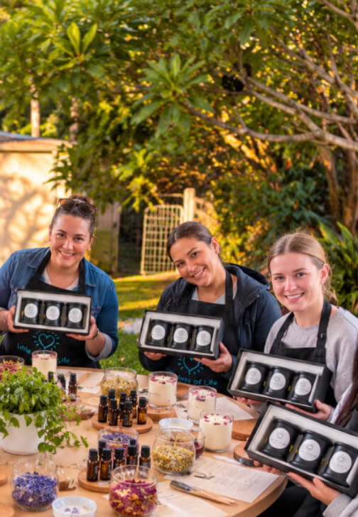 Candle Making class in Oatlands with Little Joys of Life