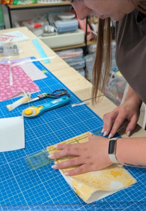Textiles class in Chelsea with Bayside Makerspace