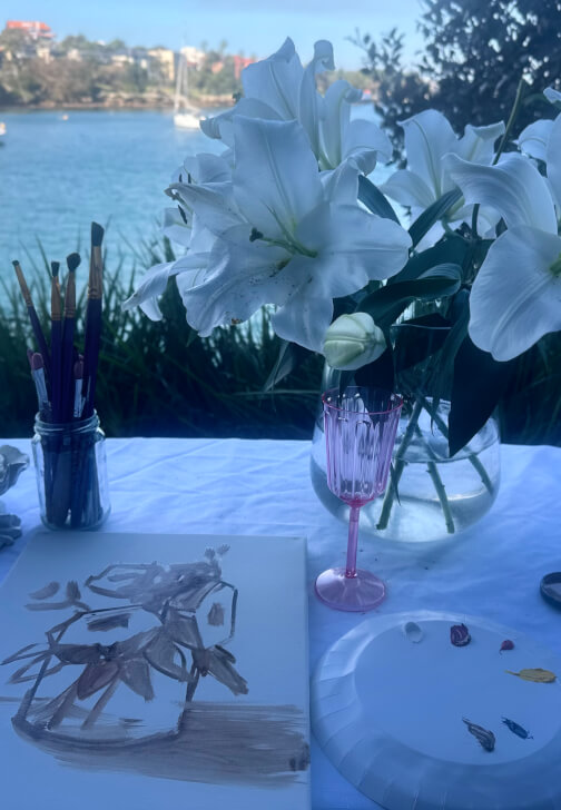 Painting class in Mosman with Ellie Abedian