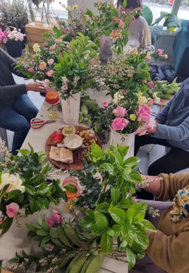 Sips and Snips Floristry Workshop: Whimsical Compote Vase