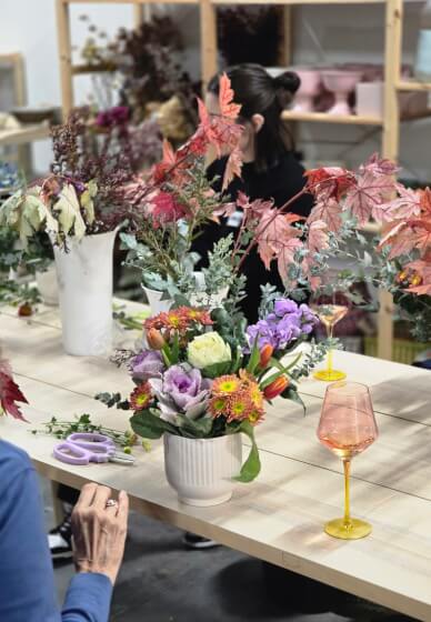 Sips and Snips Floristry Workshop: Whimsical Compote Vase