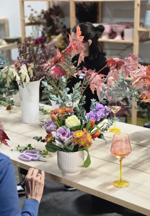 Photo from a floristry class in Brunswick