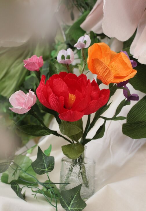 Spring Bouquet Paper Flower Workshop with Sweet Treats and Tea