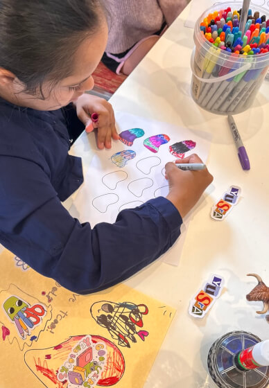 Sticker and Junk Journaling Class for Kids