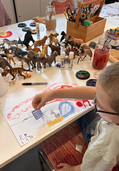 Sticker and Junk Journaling Class for Kids