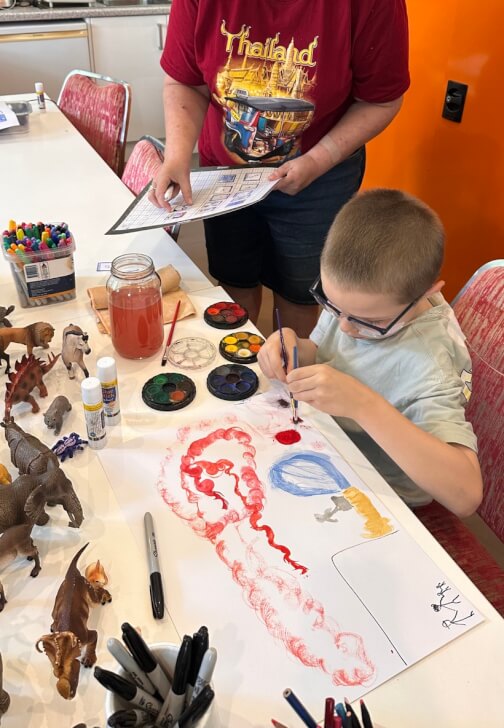 Paper Craft and Ink class in Paradise Point with Vlinder Expressive Arts