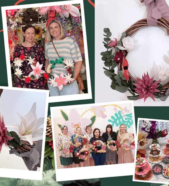 Photo from a floristry class in Fremantle