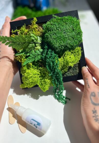 The Green Glow Up — Preserved Moss Art Workshop