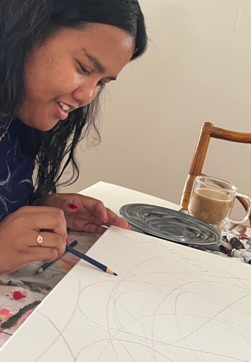 Painting class in Mount Hawthorn with Emma Williamson
