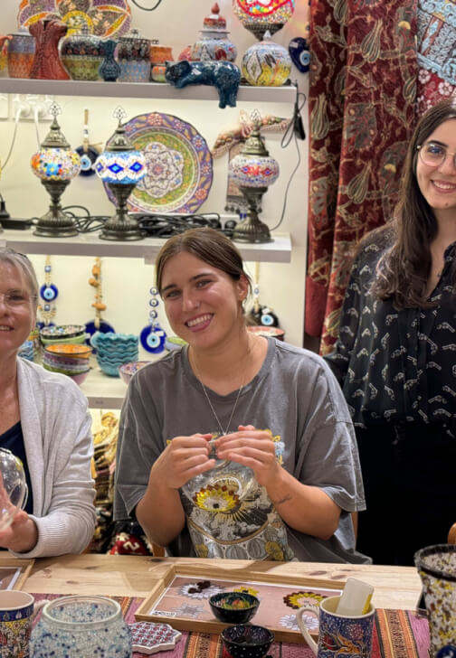 Photo from a glassblowing and Mosaic class in Miranda