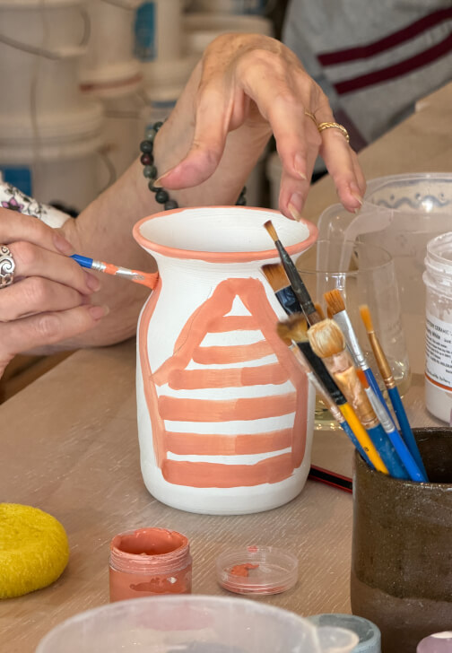 Photo from a pottery class in Crows Nest