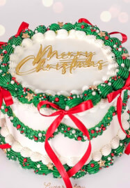Vintage Christmas Butter Icing Cake Decorating Class