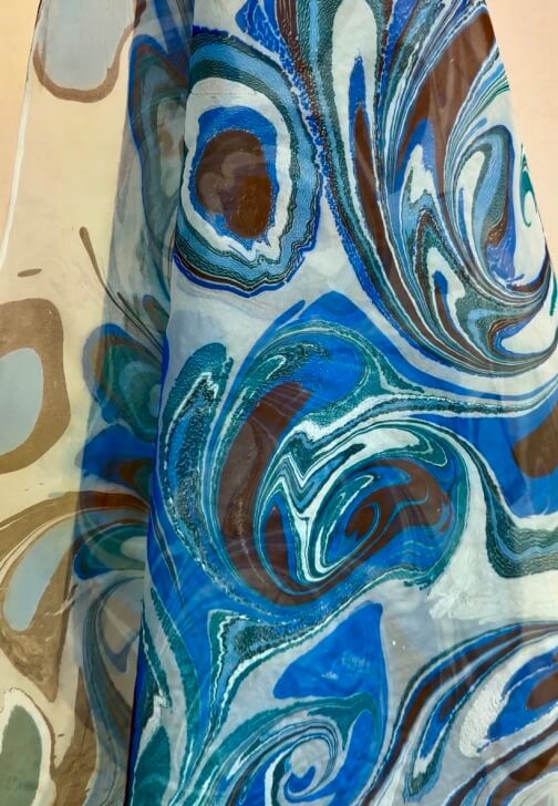 Silk Scarf Water Marbling Workshop