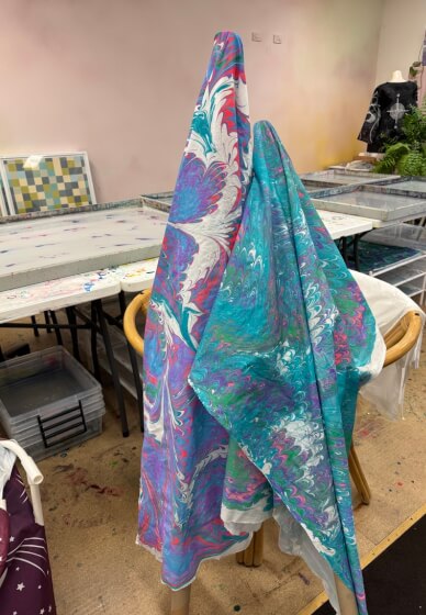 Silk Scarf Water Marbling Workshop