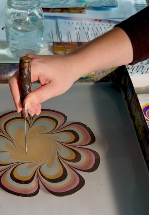 Photo from a fluid Art class in Kensington
