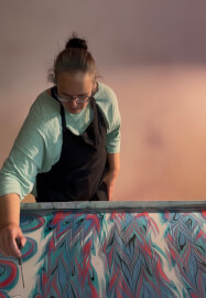 Silk Scarf Water Marbling Workshop