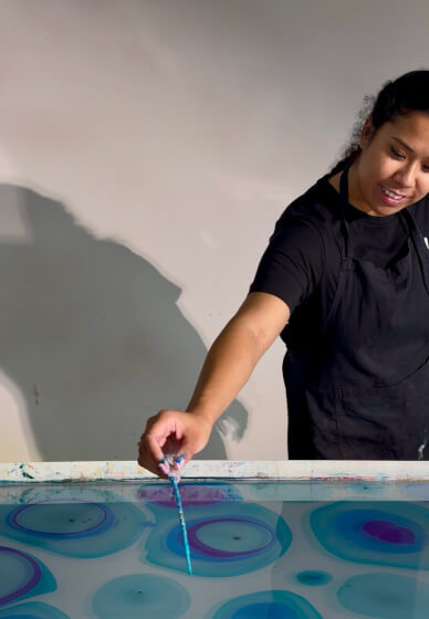 Silk Scarf Water Marbling Workshop