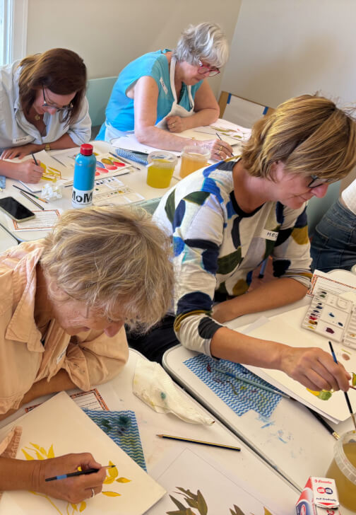 Painting class in Bayswater with Polla Posavec