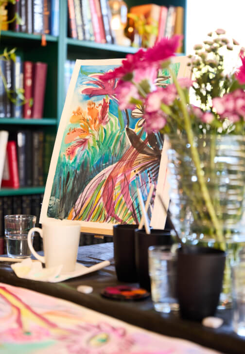 Painting class in Marrickville with Biini Design Studio