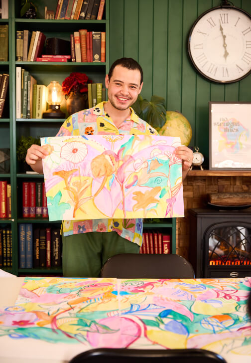 Photo from a painting class in Marrickville
