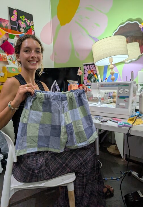 Textiles class in Oakleigh South with Lucy macht
